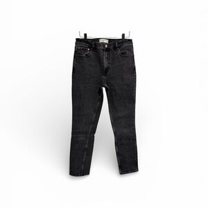 Abercrombie & Fitch Light Wash Black The Skinny High Rise Jeans